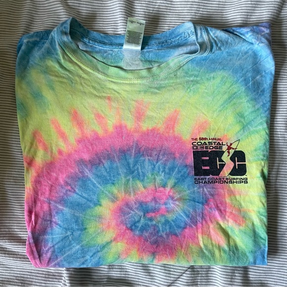 EAST COAST SURFING CHAMPIONSHIP ECSC
TYE DYE T-SHIRT - Picture 1 of 4